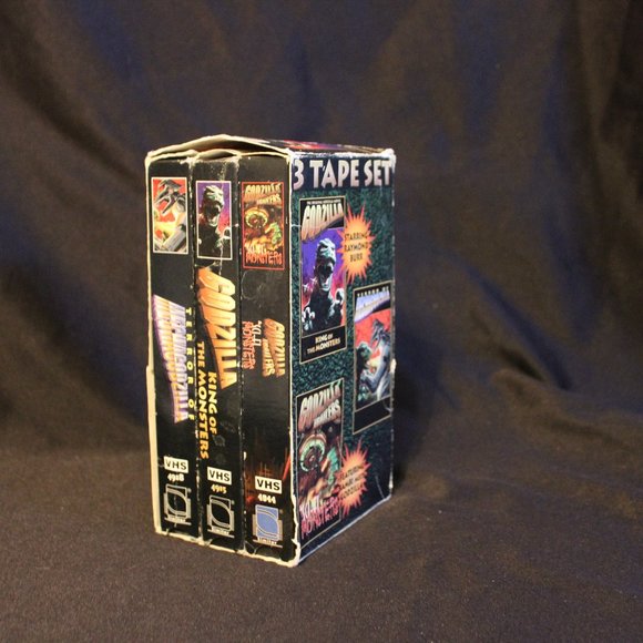 Godzilla Box Set 3 VHS Tape Collection King Of Monsters Mechhagodzilla Trailer - Picture 2 of 7